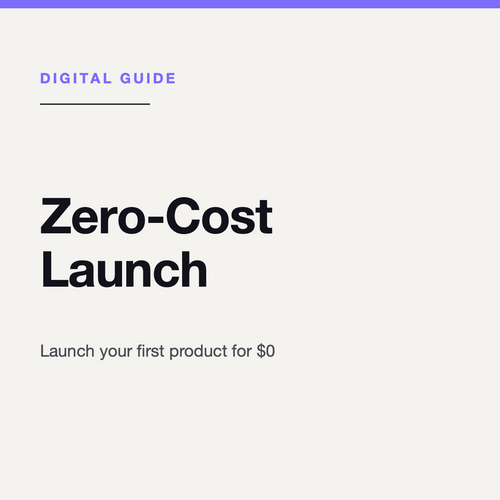 Zero Cost Launch cover, VentureLab
